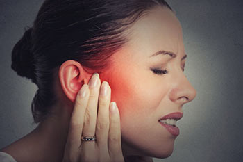 Woman with Ear Pain